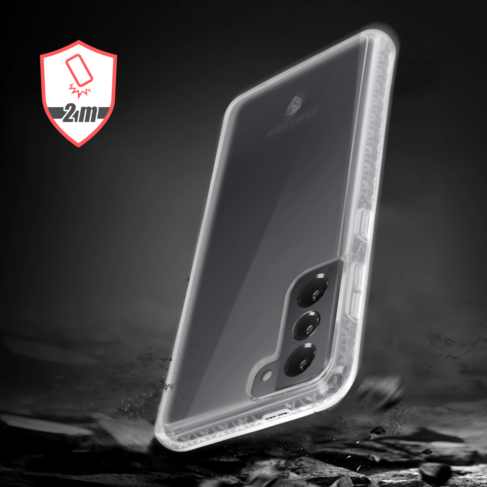 S21, Series, CASE Backcover, Galaxy FORCE Transparent Tryax Samsung,