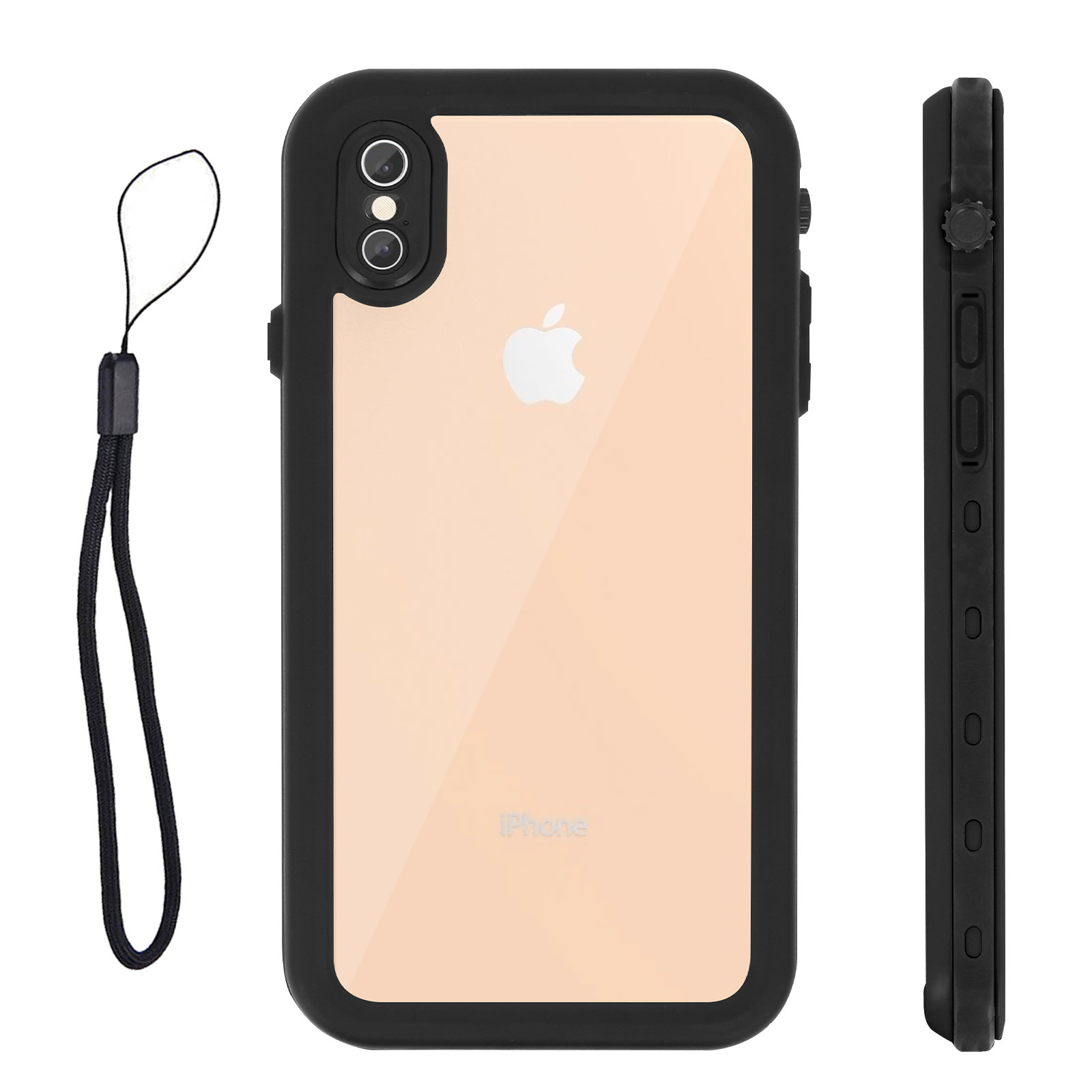 REDPEPPER Waterproof Series, XS Backcover, Schwarz iPhone Apple, Max