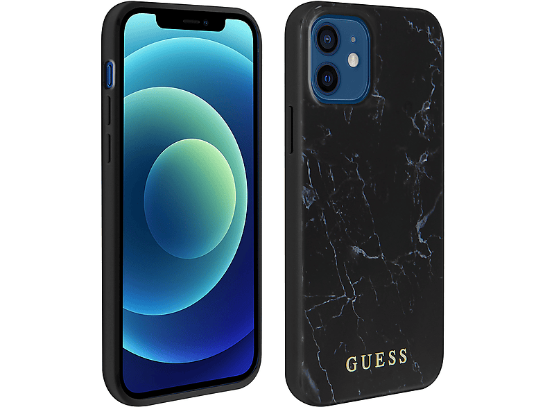 GUESS Stylish Series, Backcover, Apple, iPhone 12 Mini, Schwarz