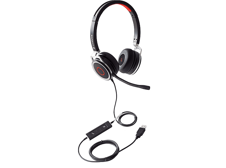 FREEVOICE Space 440 UC Stereo corded, Over-ear Headset Schwarz