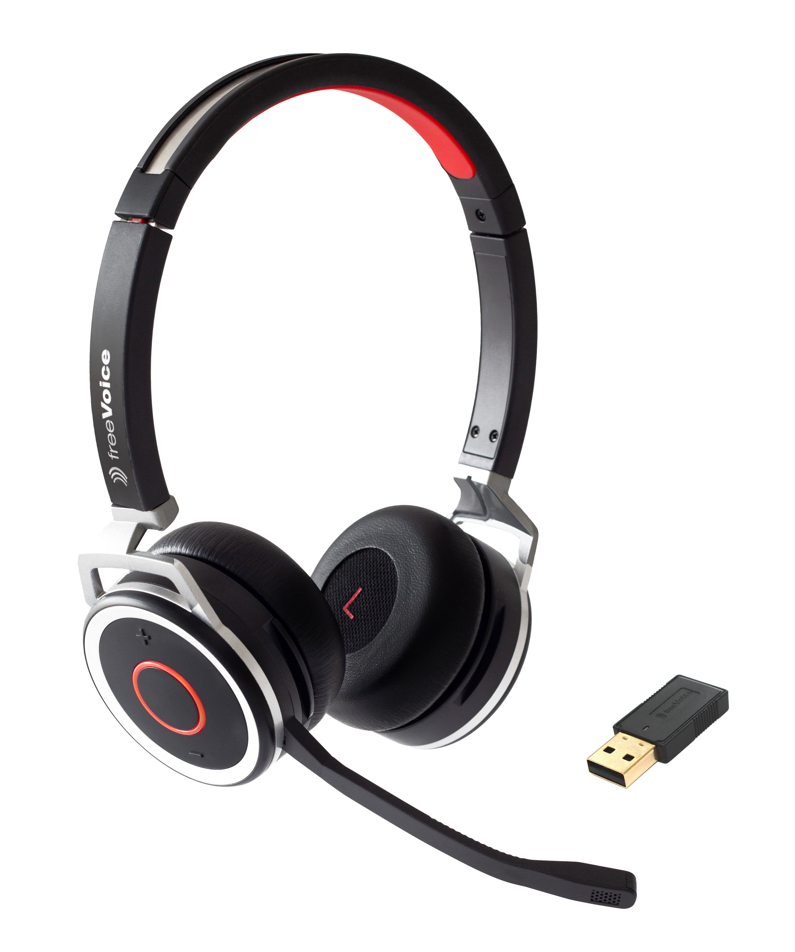 Headset Bluetooth Schwarz Space Over-ear Stereo FREEVOICE NC,