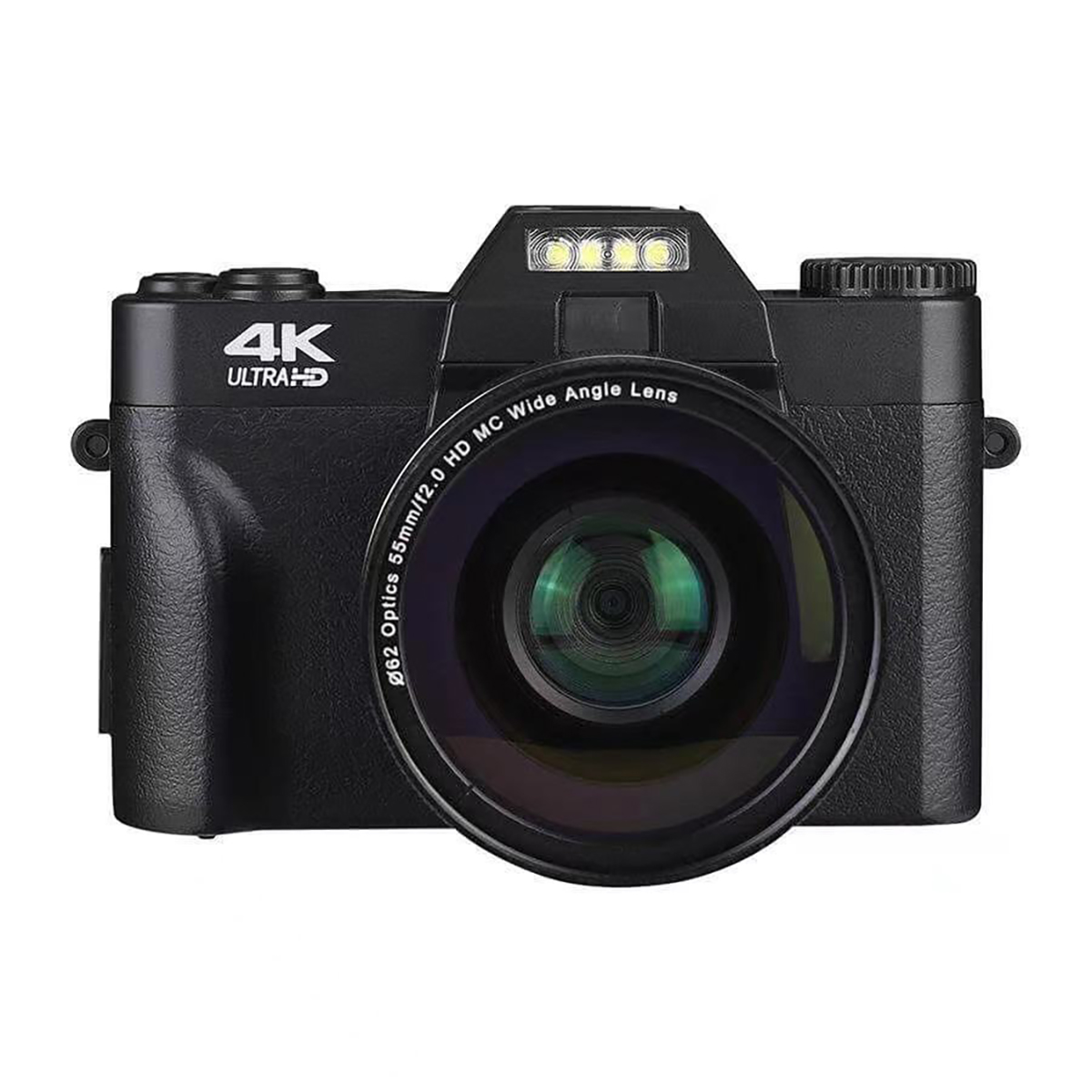 48MP Digitalzoom Kamera Schwarz 16X LINGDA Digital (2 64G-Speicherkarte Stück)