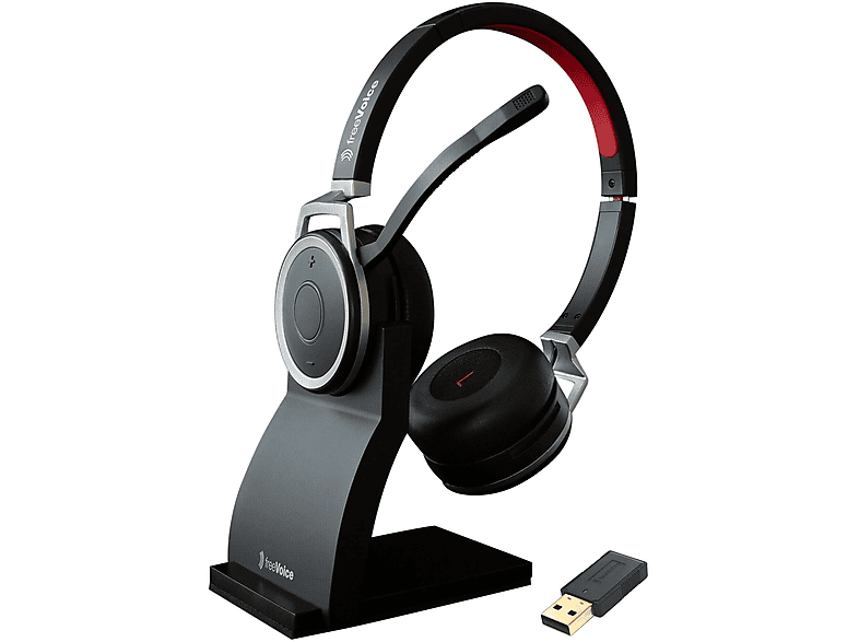 FREEVOICE Space Stereo NC inkl. Charger, Over-ear Headset Bluetooth Schwarz