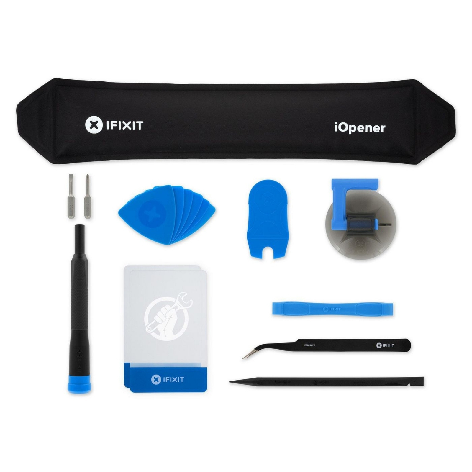 schwarz iOpener Kit IFIXIT reparieren LCD Werkzeugset iPad Bildschirm Tablet Display Glas kompatibel Werkzeuge, mit