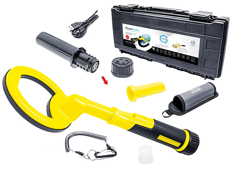 NOKTA PulseDive Gelb Unterwasser Metalldetektor | Mess- und Ortungsgeräte