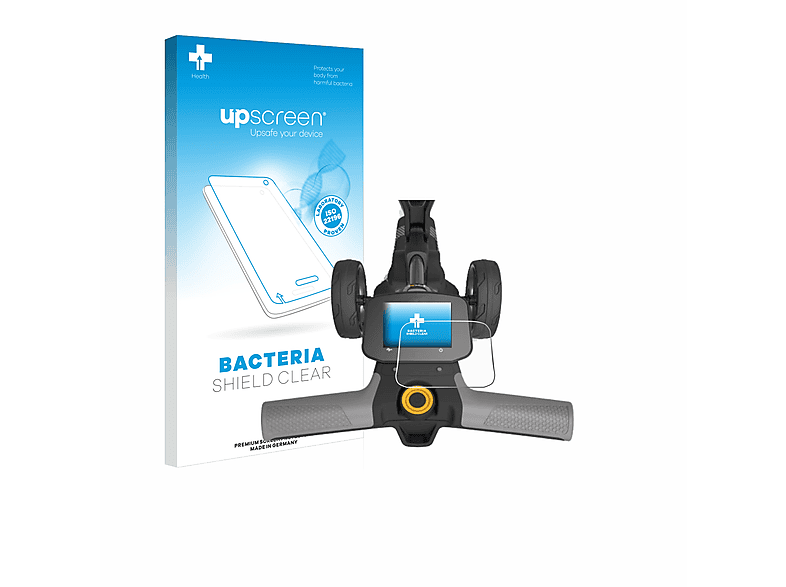 UPSCREEN antibakteriell klare Schutzfolie(für PowaKaddy FX5 New Full colour 3.5”)