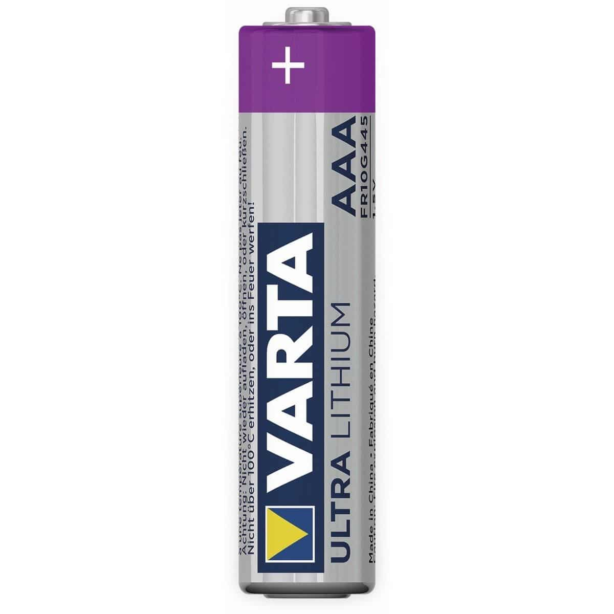 VARTA Lithium, Batterie, Ultra Ah 1.1 (2er Batterie Mando 1.5 Volt, AAA Blister) L92 distancia Micro Lithium