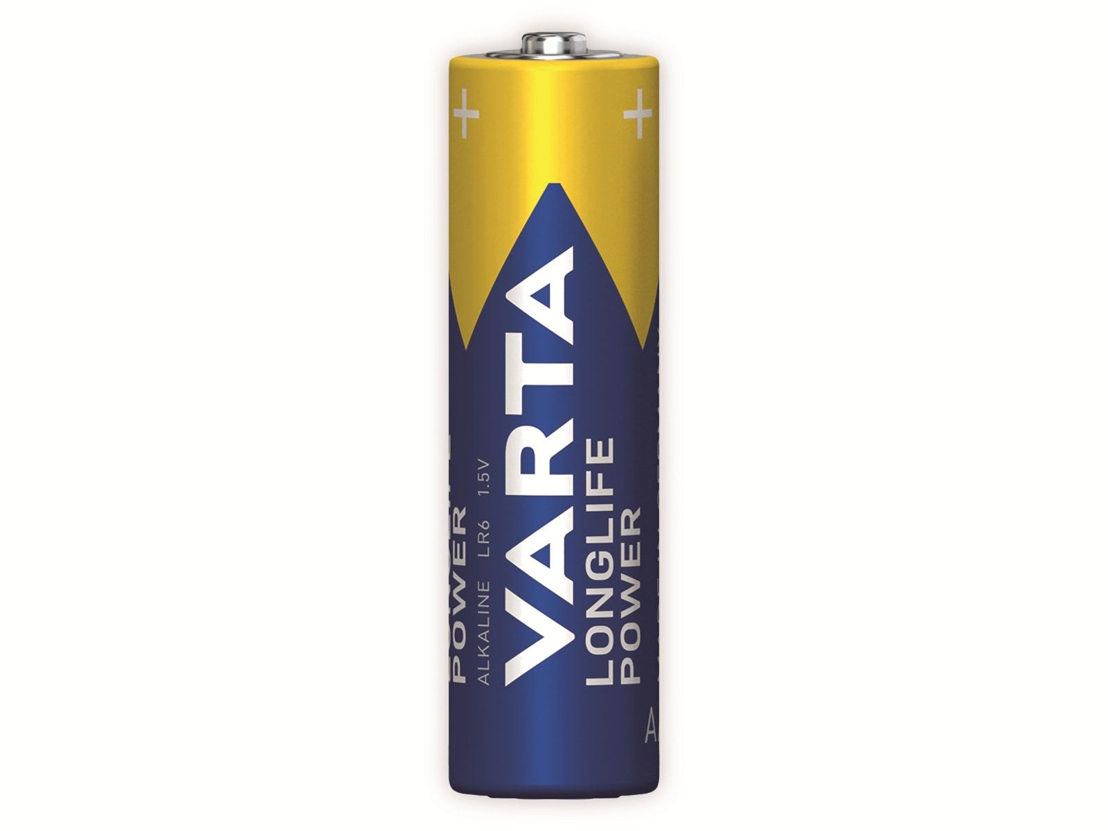 VARTA Longlife Power Mignon Big LR6 Batterie, 1.5 Ah (24er) AlMn AA Box 2.96 Volt, 4906 AlMn