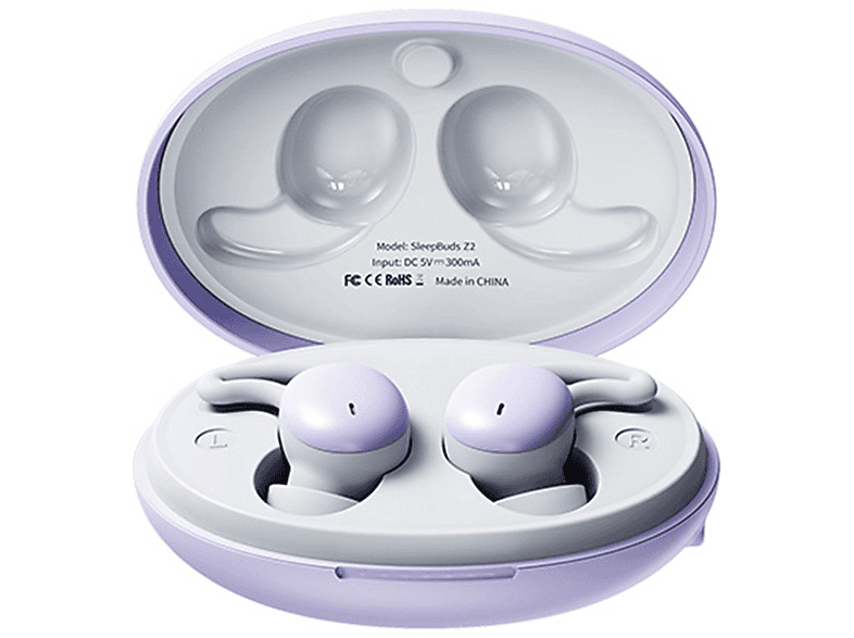 True Wireless Bluetooth Bluetooth In-ear Headset 5.3 Low Bluetooth Latency Headset, Mini Music Sleep BYTELIKE Bluetooth-Kopfhörer lila