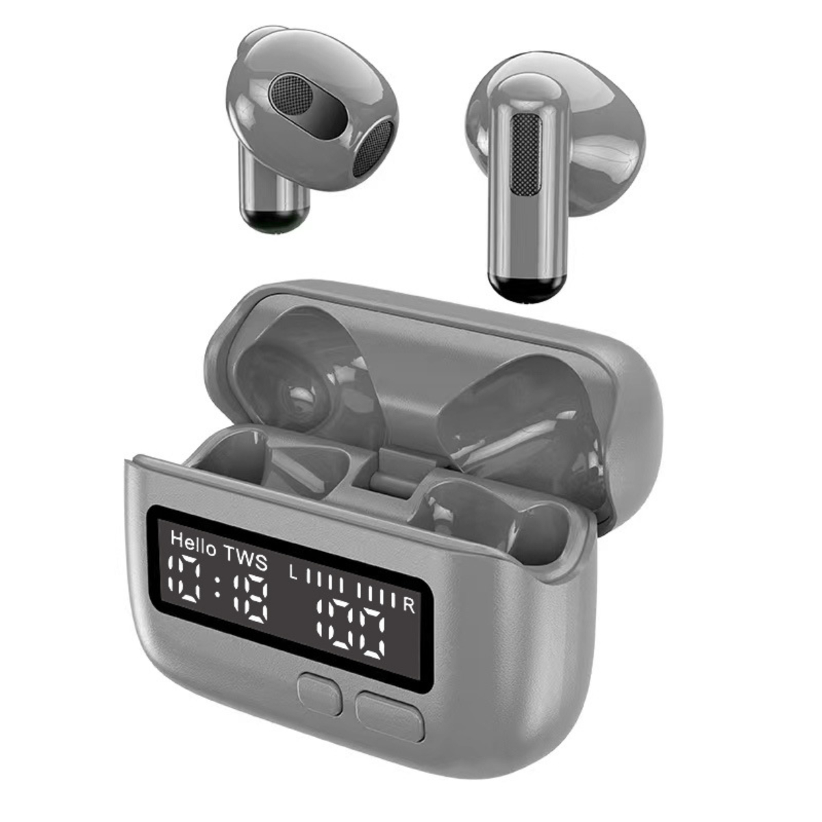 Retro Wireless True Stereo Wireless Bluetooth-Kopfhörer grau Headset Headset, Bluetooth In-Ear BYTELIKE Bluetooth In-ear
