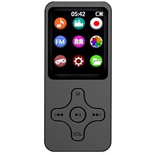 Reproductor de mp3  - MP3/MP4 Bluetooth Personalizado Cruz Estudiante Reproductor Deportes Walkman Inglés Reproductor BYTELIKE, 64 GB, hasta 8 horas, negro