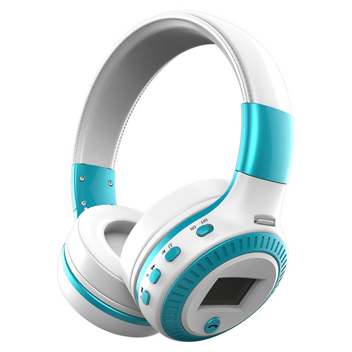 BYTELIKE Headset drahtloses Bluetooth-Headset Steckkarte weiß Handy-Headset, Kopfhörer Computer Over-ear