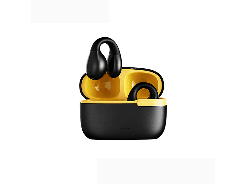 BYTELIKE Echtes drahtloses Musiksprechendes Headset, Open-ear Bluetooth-Kopfhörer Bluetooth-Headset Ohrclip-Typ schwarz Bluetooth