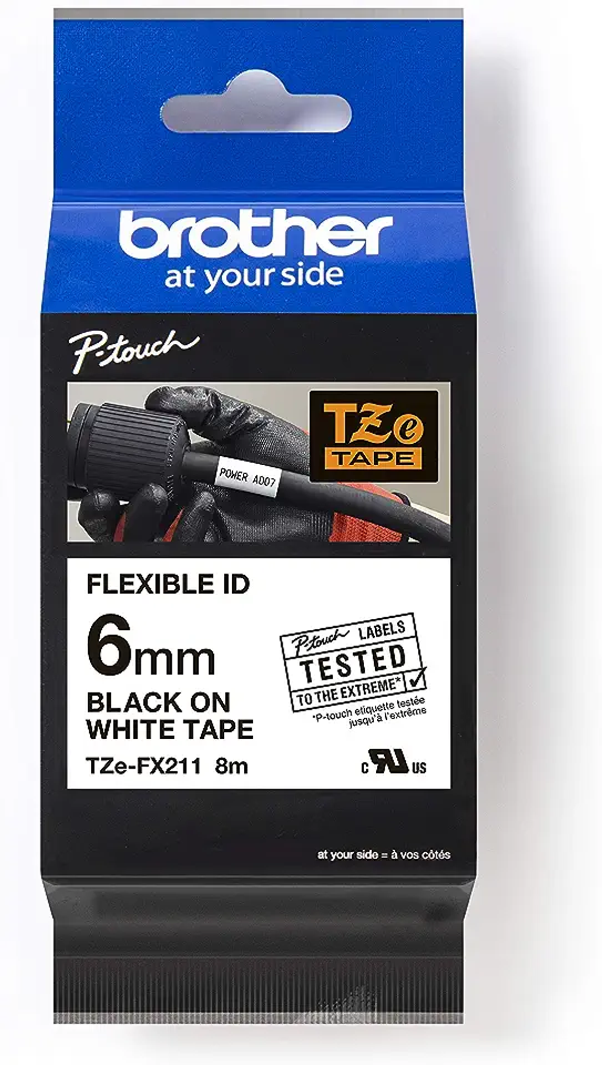 BROTHER Brother Original P-Touch schwarz weiß Schriftband verfügbar Nicht Farbband auf (TZE-FX211)