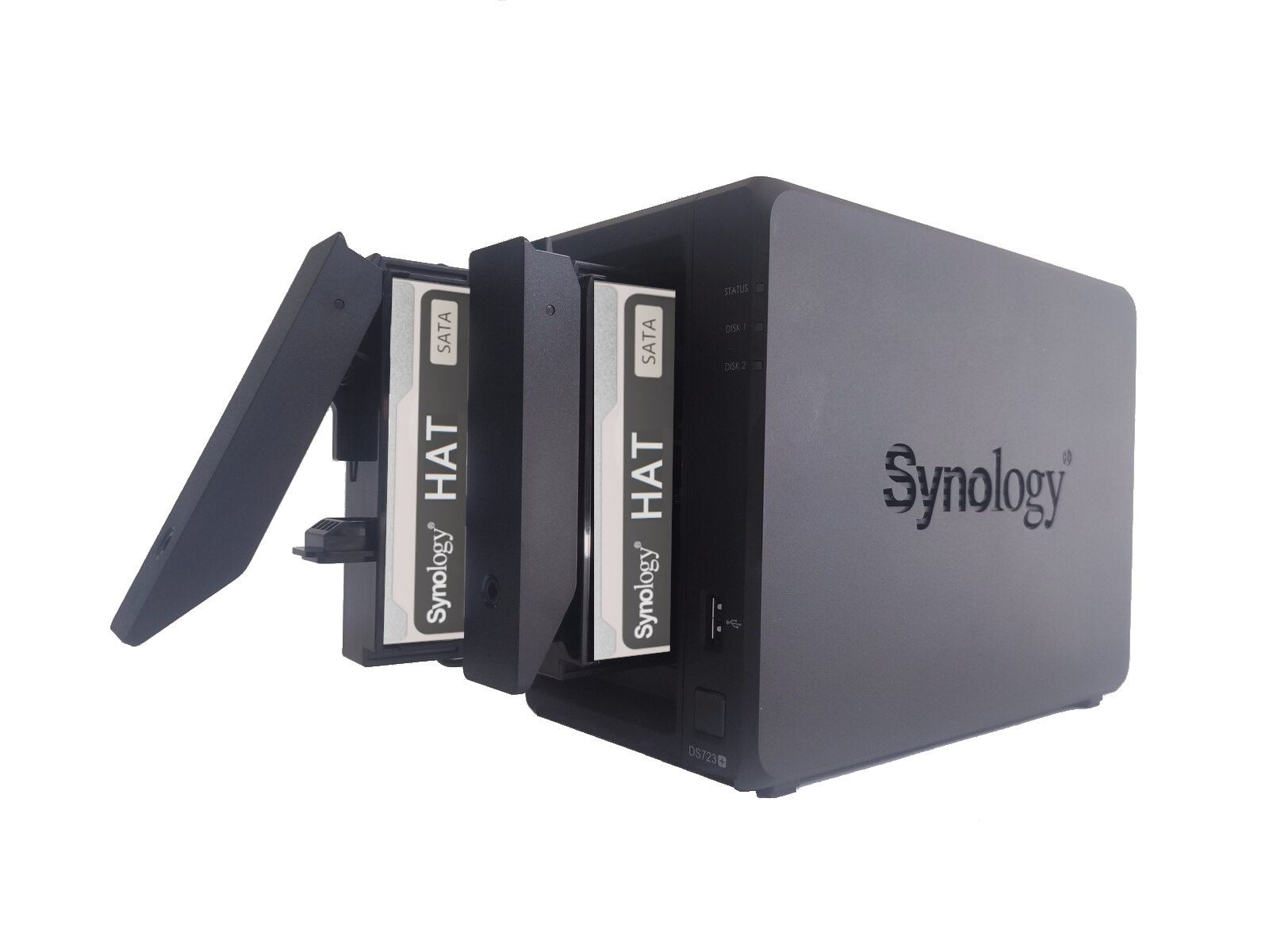 SYNOLOGY DS723+(6G SYN original) total intern 6GB 8 TB 3,5 Enterprise, Festplatte 4TB ECC Synology HAT mit Zoll 8TB 2x DDR4