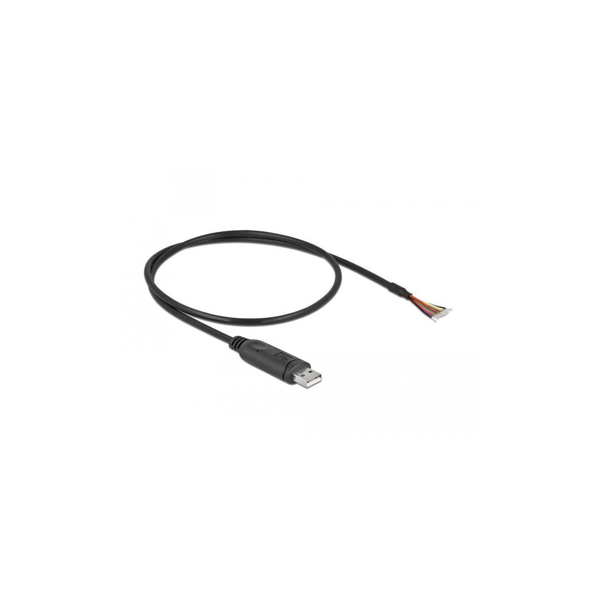 (RS232), 90415 Kabel Schwarz Serielles DELOCK