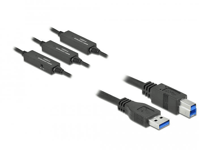 Schwarz DELOCK Kabel, USB 85381