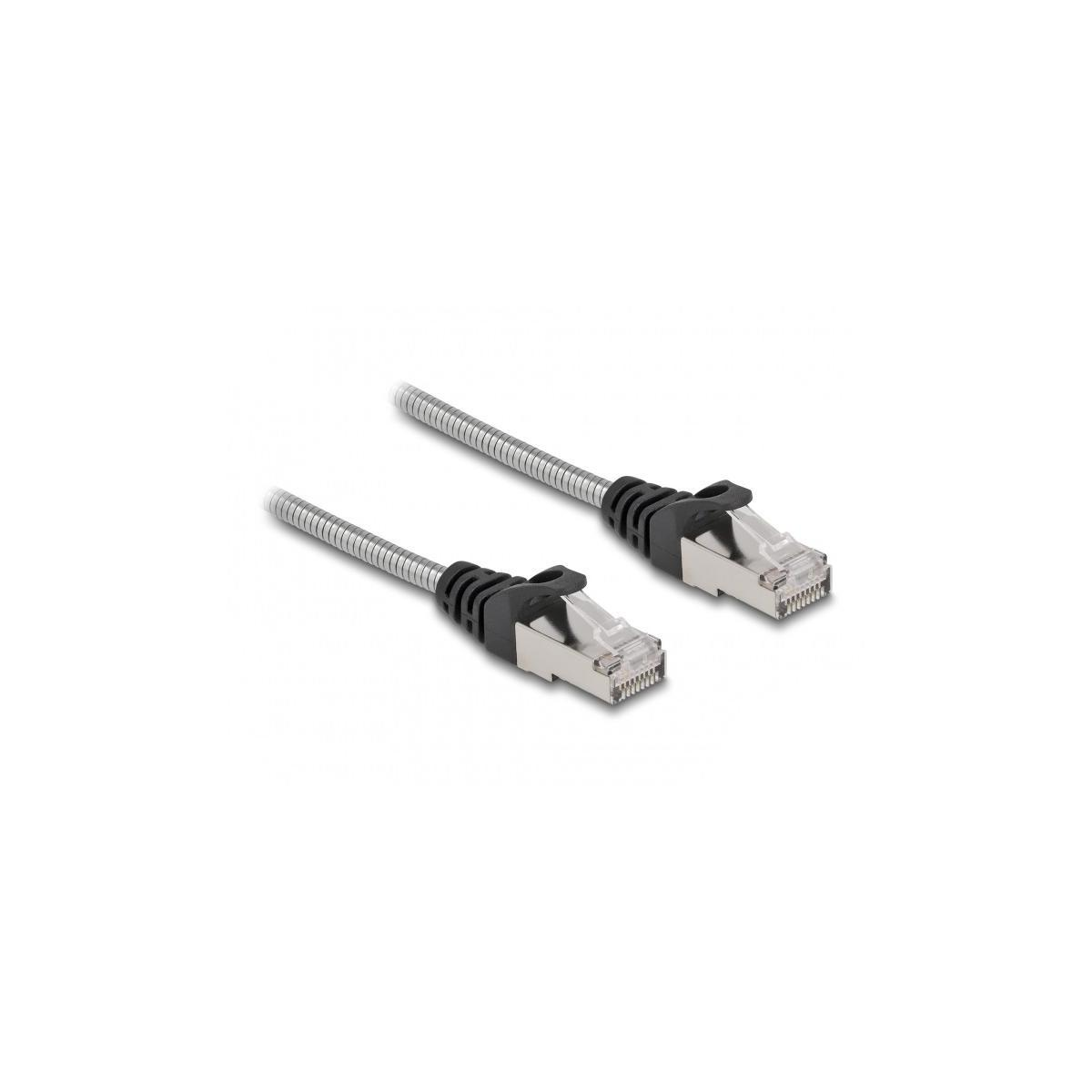 80108 Cat.6a, Patchcable Silber DELOCK