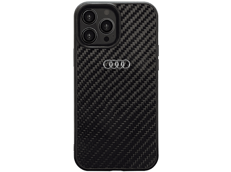 AUDI Carbon 14 Hülle, Pro, Apple, iPhone Faser Tasche Backcover, Schwarz