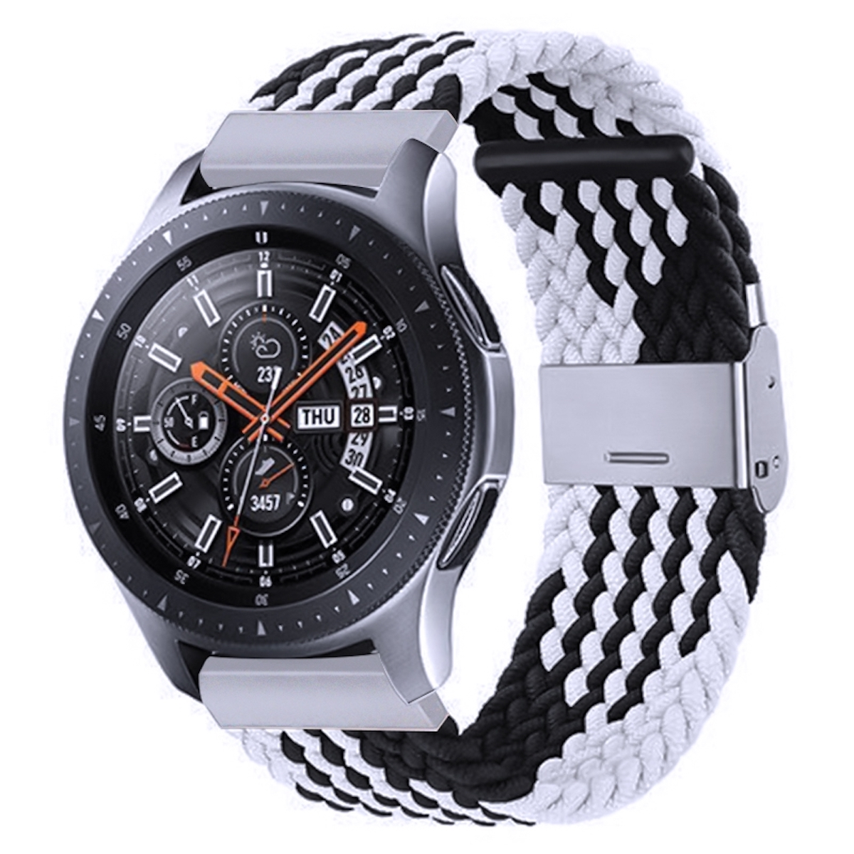 / 5 1 47 / 42 mm / Muster 45mm / Watch Nylon / mm WIGENTO Ersatzarmband, Watch Gewebtes 5 4 Watch Classic mm, Samsung, 46 6 Galaxy / 43 40 Pro 4 6 Armband, 44