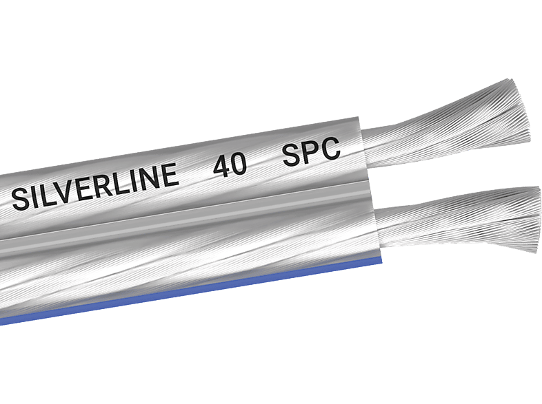 OEHLBACH Silverline SP-40, versilbert 2x4 mm², Lautsprecherkabel, 800 cm | Lautsprecherkabel & -adapter