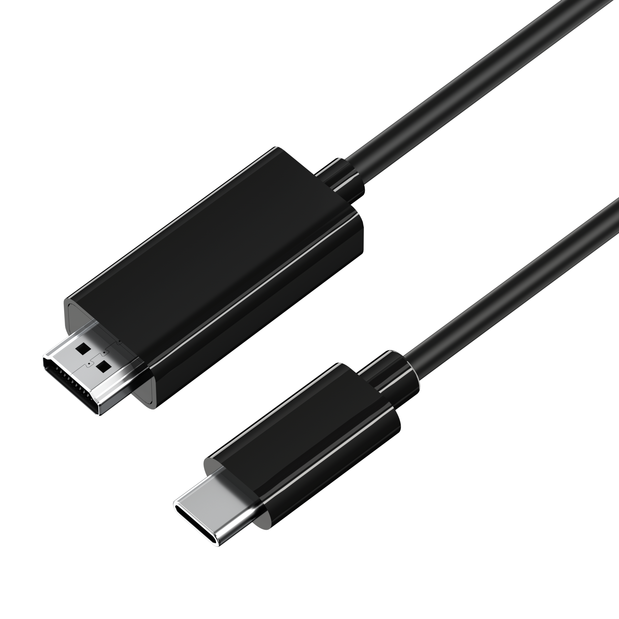 kabel, HDMI Schwarz meter USB-C zu 3 kabel ROLIO USB