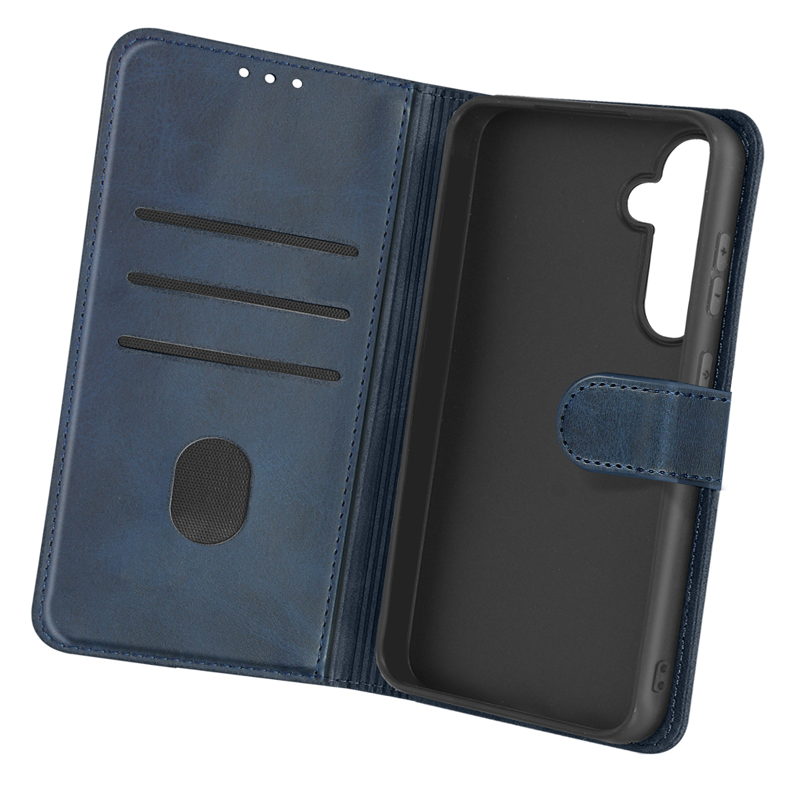 AVIZAR Vintage Series, FE, S23 Dunkelblau Galaxy Samsung, Bookcover