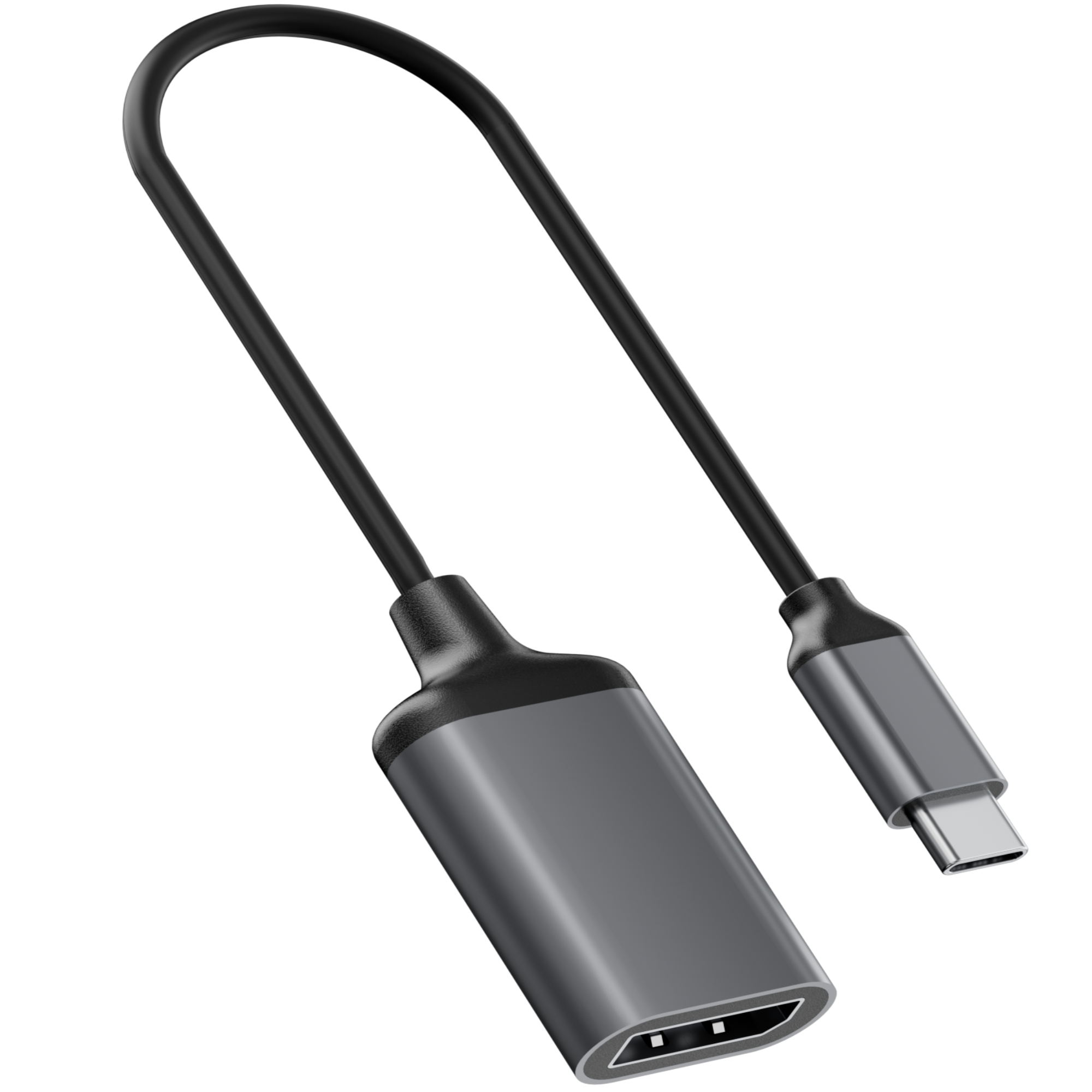 ROLIO USB-C adapter DisplayPort Schwarz Space zu Adapter