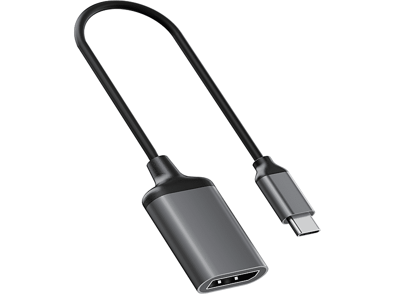 ROLIO USB-C zu DisplayPort adapter Adapter, Space Schwarz
