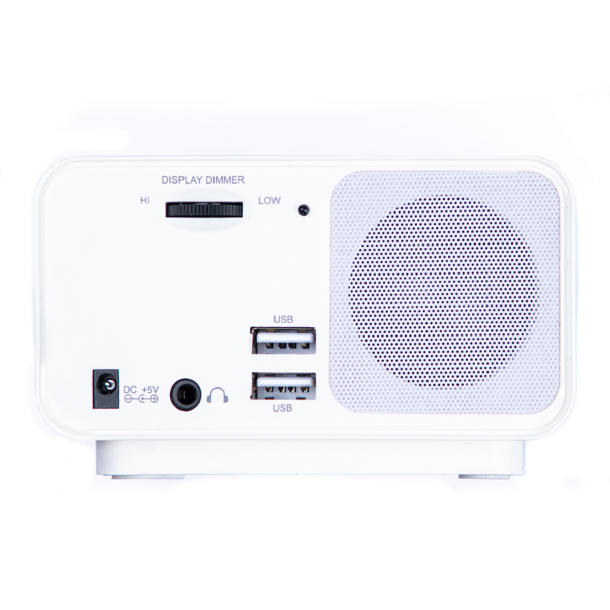 mit BYTELIKE Alarm LED-Digital-Schlafzimmerwecker-Radio USB-Ladeanschluss
