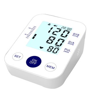 Tensiómetro  - Esfigmomanómetro Tensiómetro Automático de Tensión Arterial Instrumento de Medida BYTELIKE, blanco