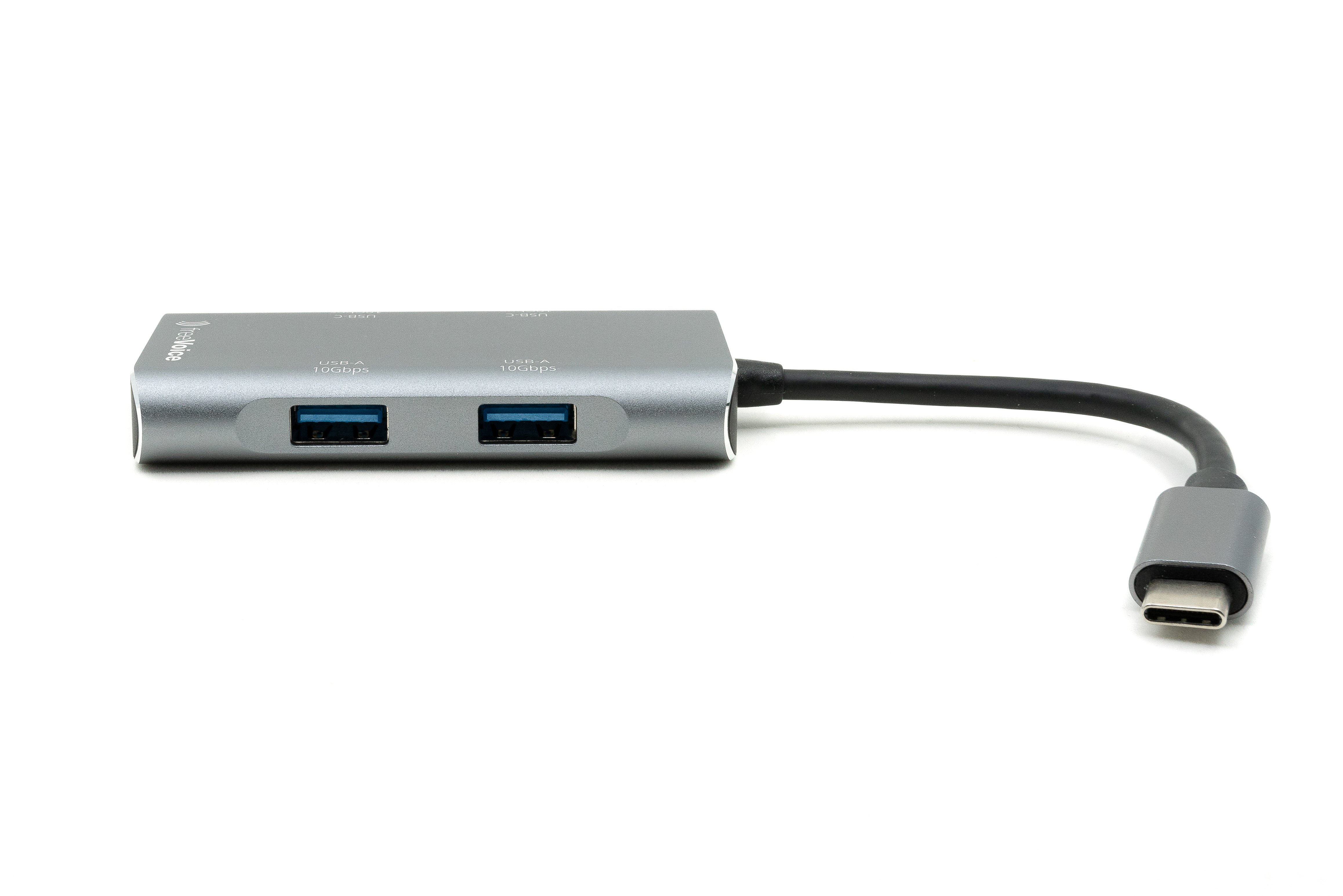 FREEVOICE USB Data Hub, Silber Hub