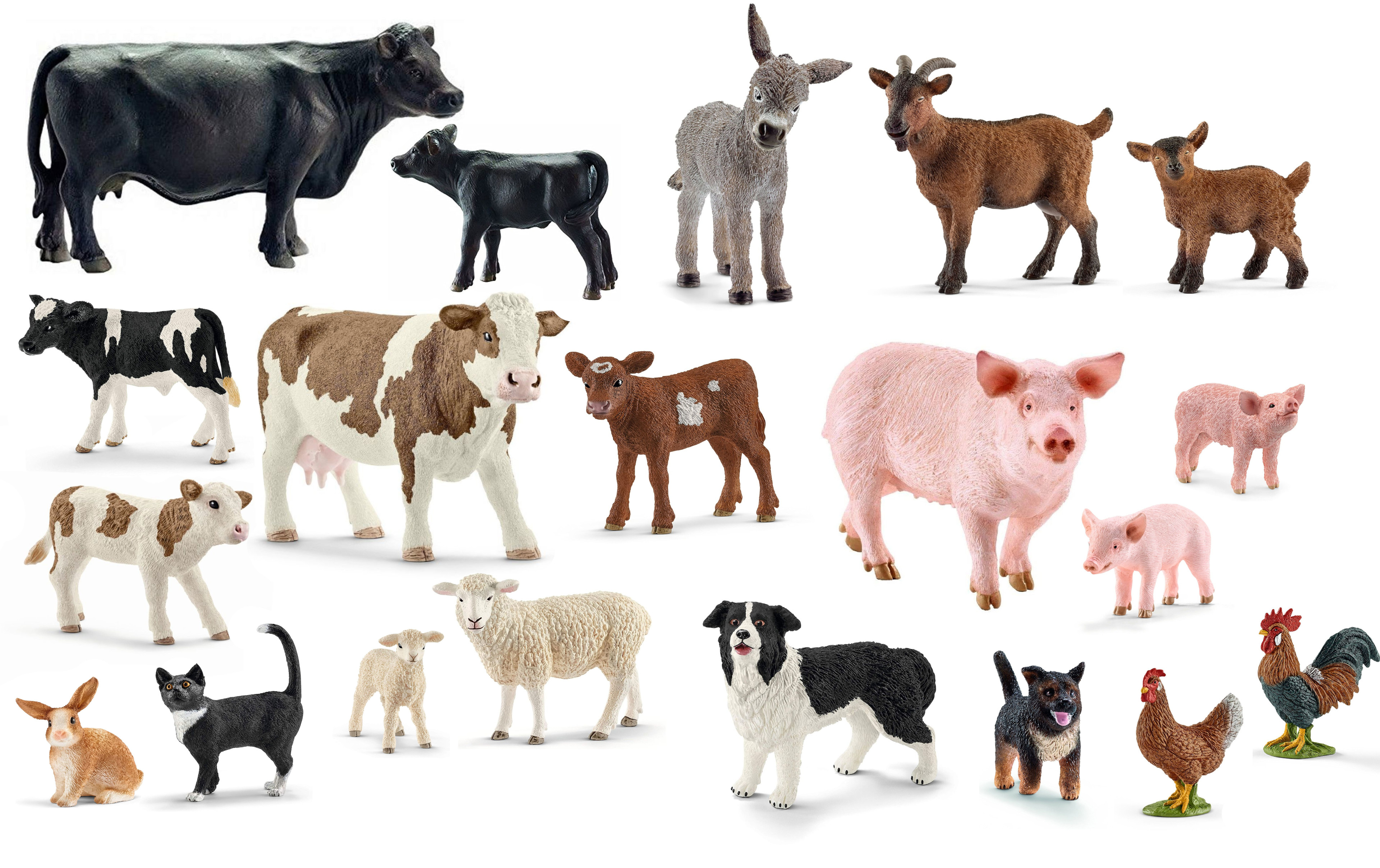 MOJO Holstein Kalb Spielfigur – Realistisch, Handbemalt, Für Sammler & Spiel