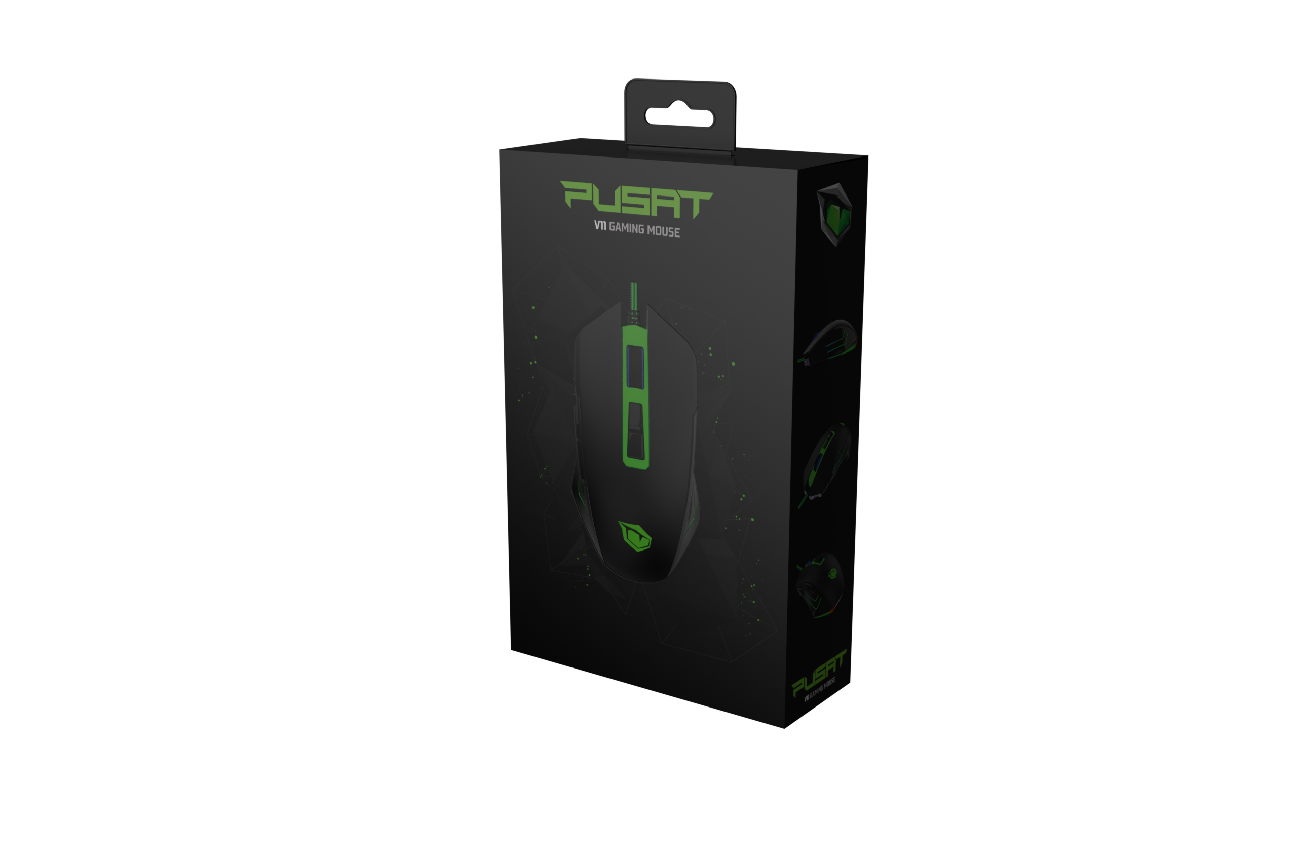 PUSAT Gaming V11 Black Mouse,