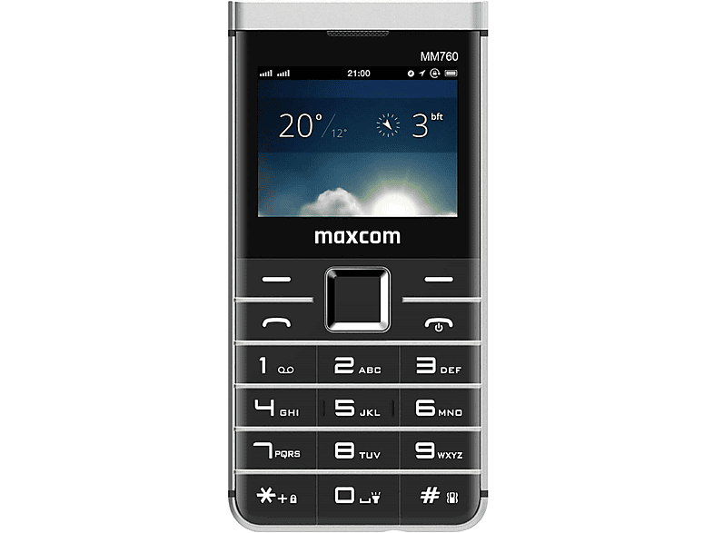 MAXCOM MM760 Classic Comfort Mobiltelefon, Schwarz
