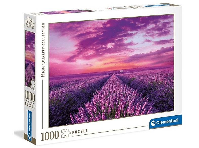 (1000 98450 Puzzle Lavendel Feld CLEMENTONI Teile)