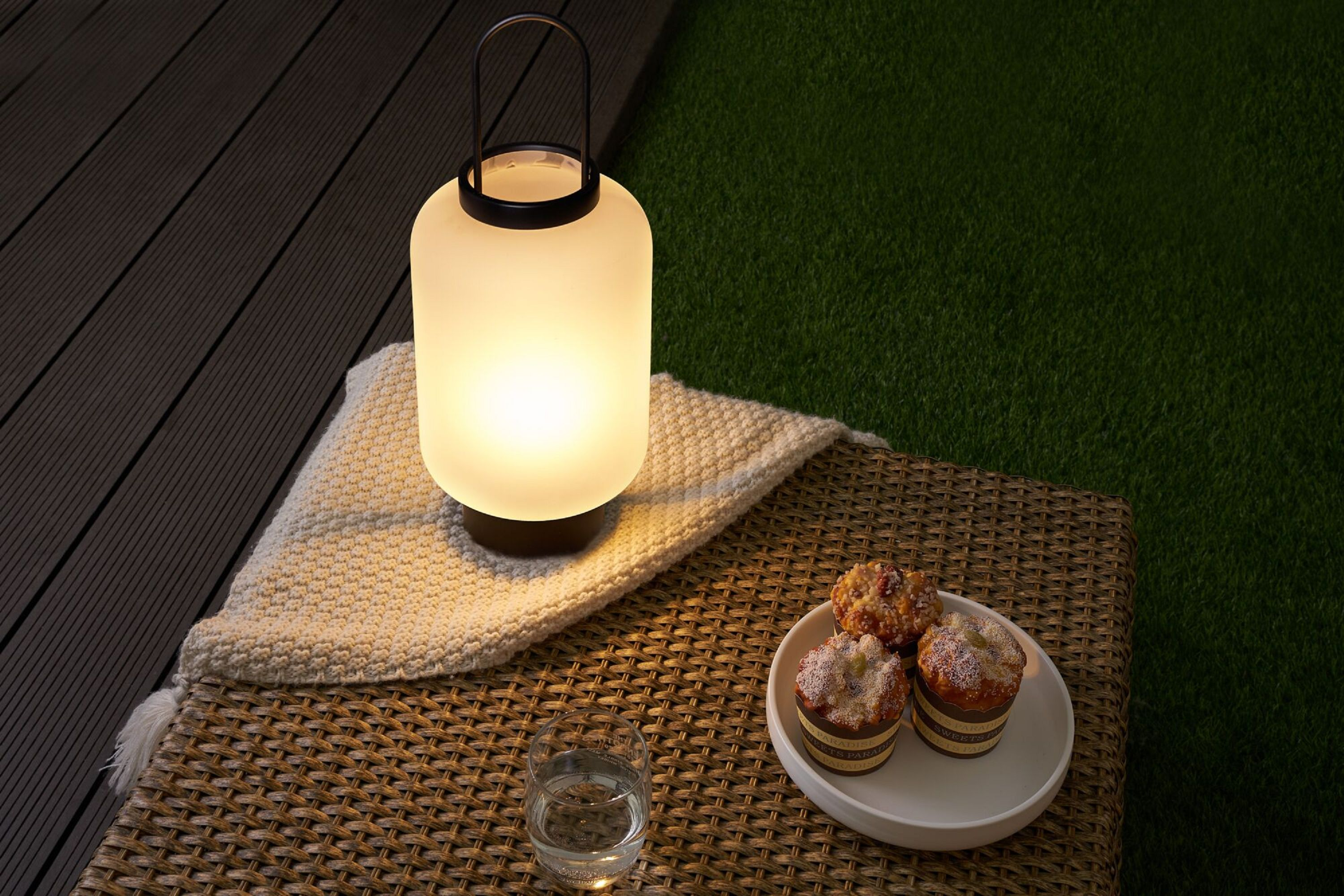 PAULMANN LICHT Mobile Glow Outdoor Tischleuchte Warmweiß lantern