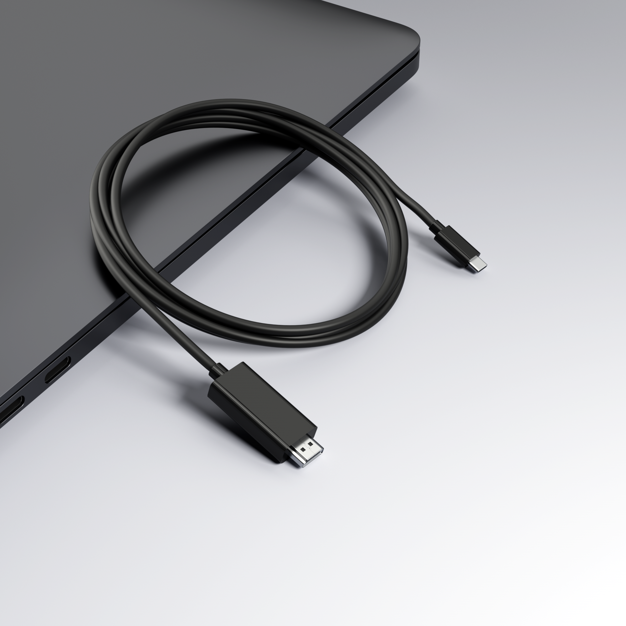 ROLIO USB-C zu HDMI kabel meter Schwarz kabel, 3 USB