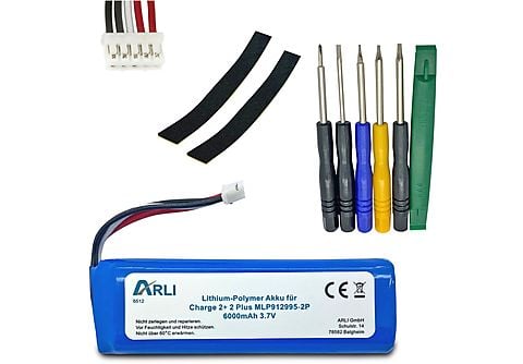 ARLI passend für Charge 2+ 2 Plus MLP912995-2P Li-Polymer 6000 mAh 3,7 V /  Version 1 Li-Polymer Ersatzakku, 3.7 Volt, 6000mAh 1 Stück