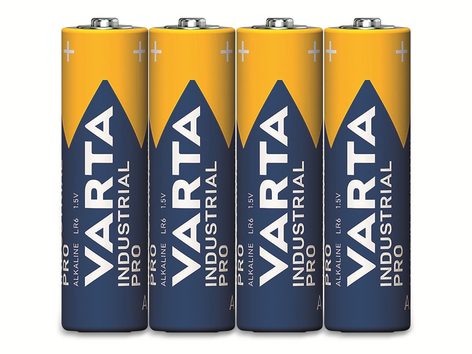 VARTA Industrial Pro Mignon 2.97 Batterie Folie) 1.5 AlMn, AlMn Volt, (4er 4006 Batterie, AA Ah