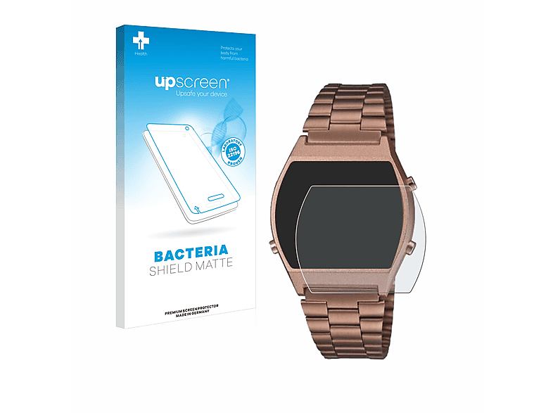 UPSCREEN antibakteriell entspiegelt matte Schutzfolie(für Casio Retro B640WCG) | Smartwatch Schutzfolien & Gläser