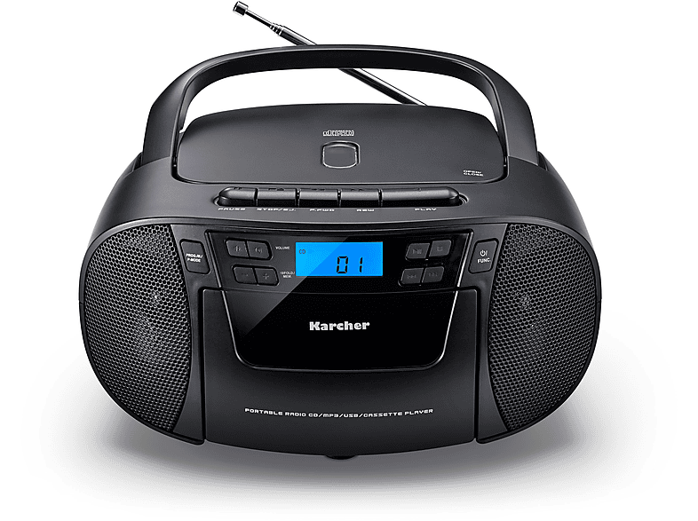 LENCO SCD-720 SI Radiorekorder mit CD, Kassette, Bluetooth und USB online  kaufen