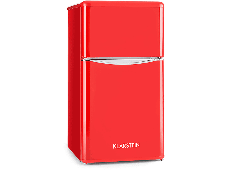KLARSTEIN Monroe Mini-Kühlschrank (F, 86 cm hoch, Rot)