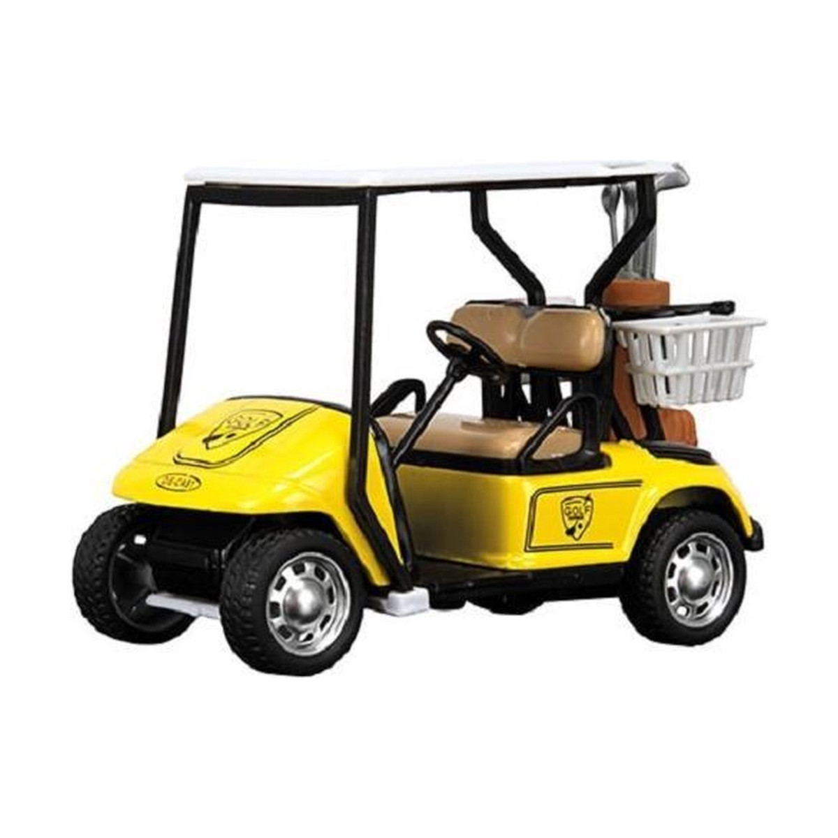 Golfwagen Spielzeugfahrzeug World (gelb, 1:20) Maßstab Metal TOI-TOYS