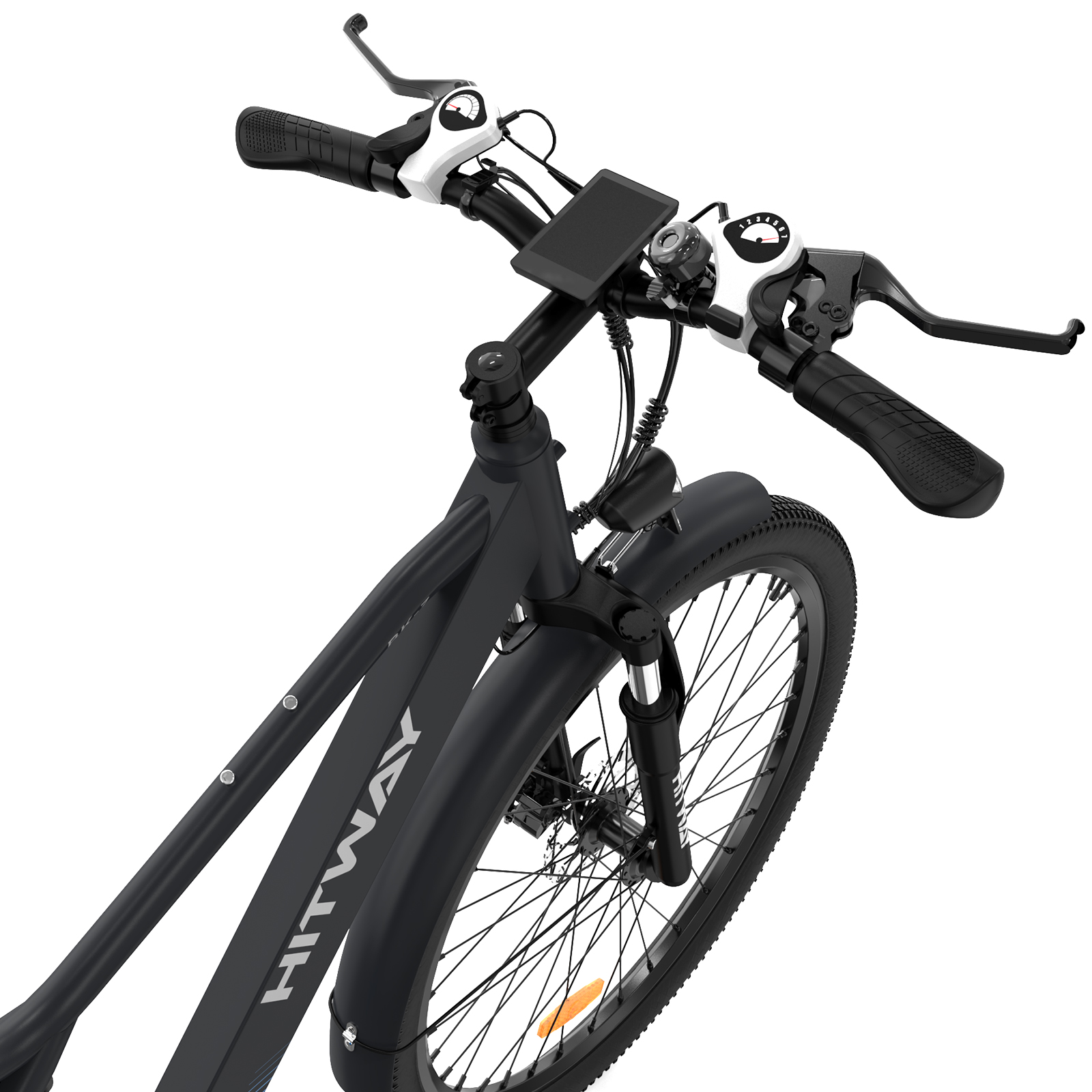 Zoll, 26 Unisex-Rad, HITWAY Schwarz) Mountainbike (Laufradgröße: BK7 432,