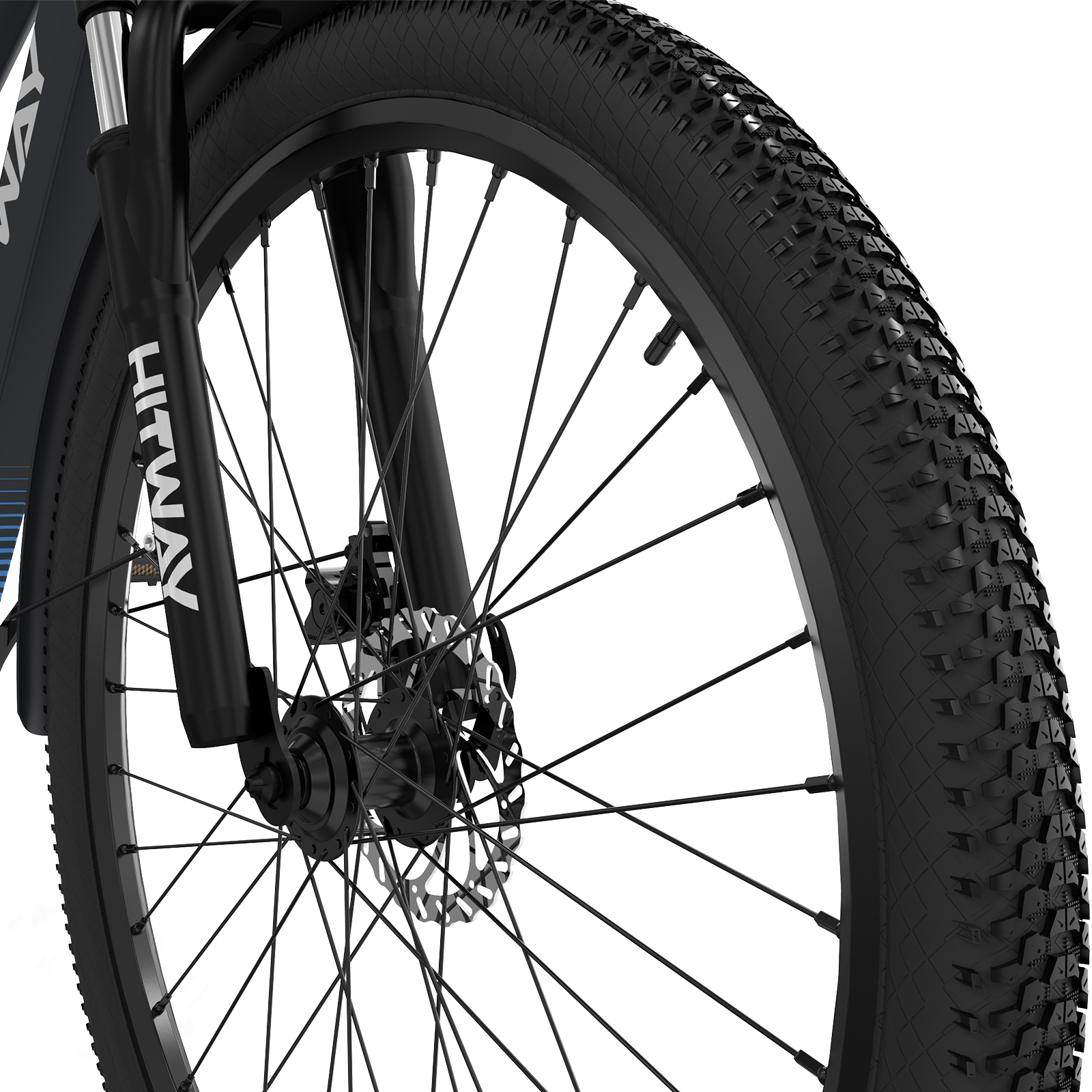 HITWAY BK7 Mountainbike (Laufradgröße: Unisex-Rad, 26 432, Schwarz) Zoll