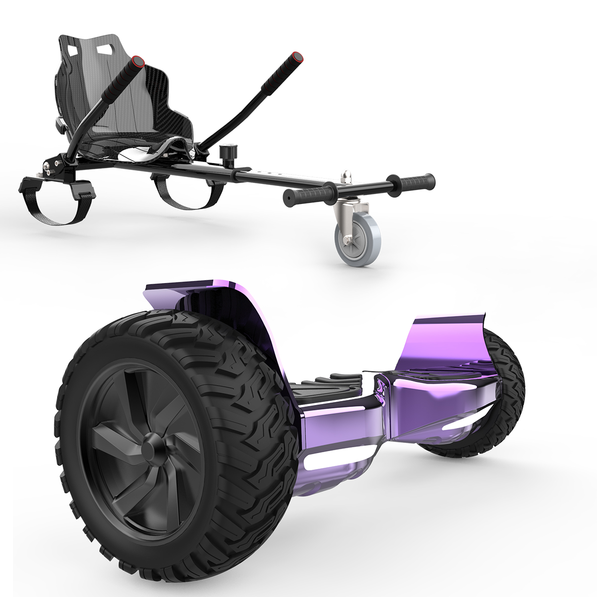 violett) HM6 HITWAY mit Hoverboard Sitz (8,5 Balance Zoll, Board