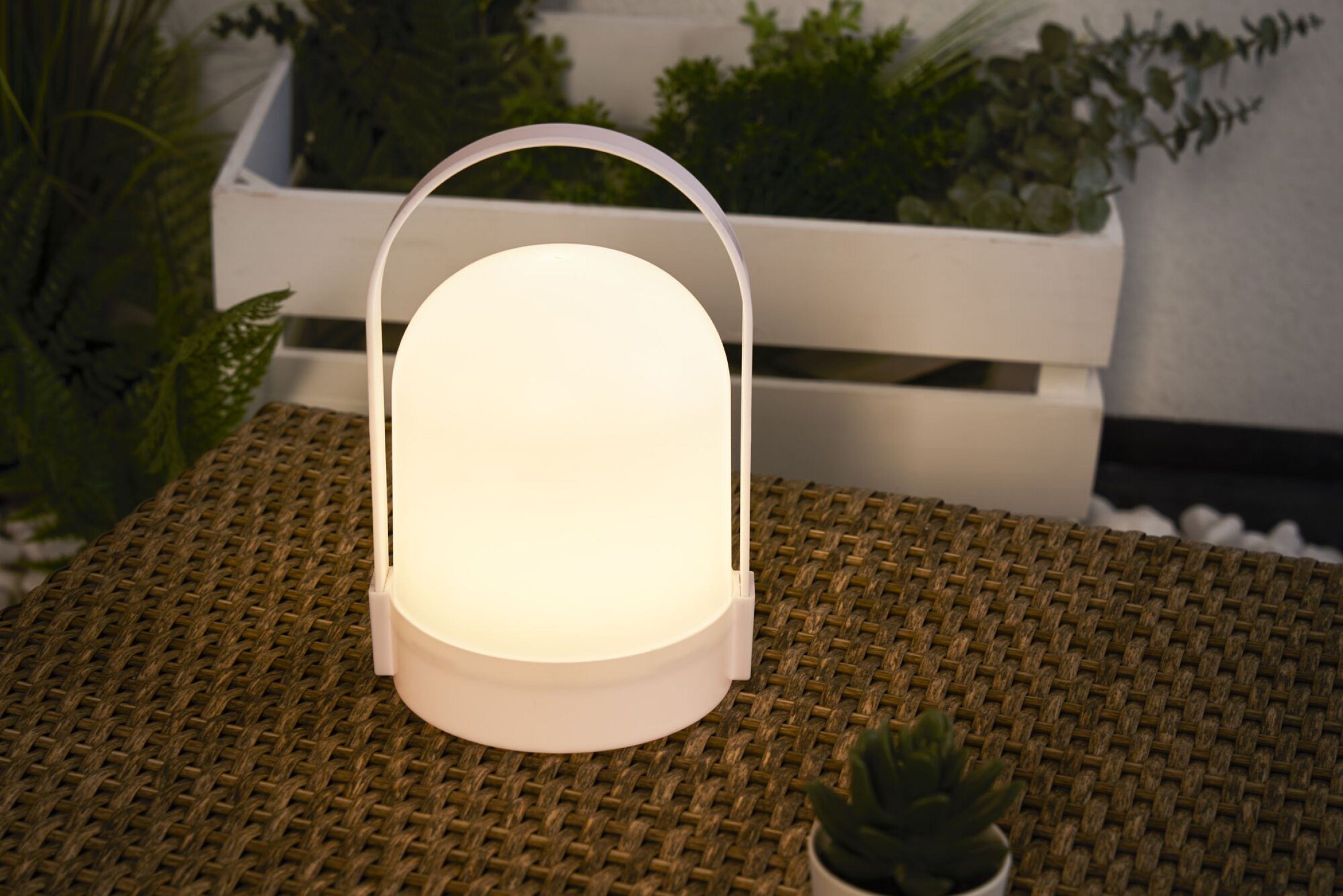 PAULMANN LICHT Outdoor Shine Tischleuchte Warmweiß Mobile lantern