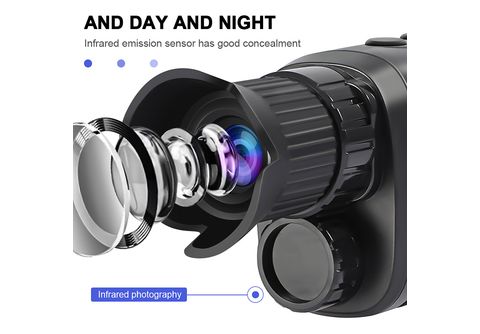 Cámara Monocular Visión Nocturna 1080p Zoom Digital 5X telescopio