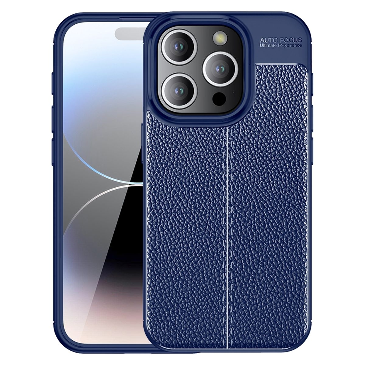 Backcover, Blau Case, KÖNIG DESIGN 15 Pro, iPhone Apple,